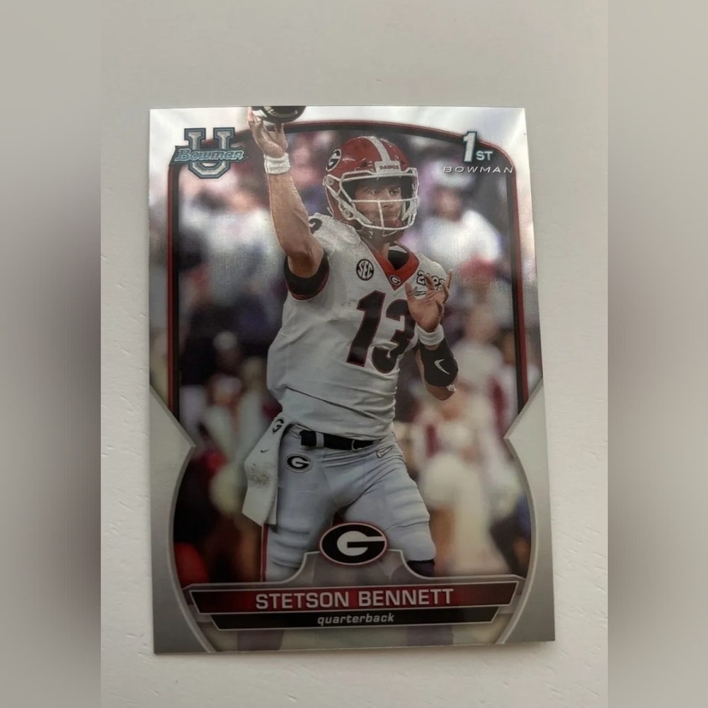 2 - Stetson Bennett Bowman U Cards